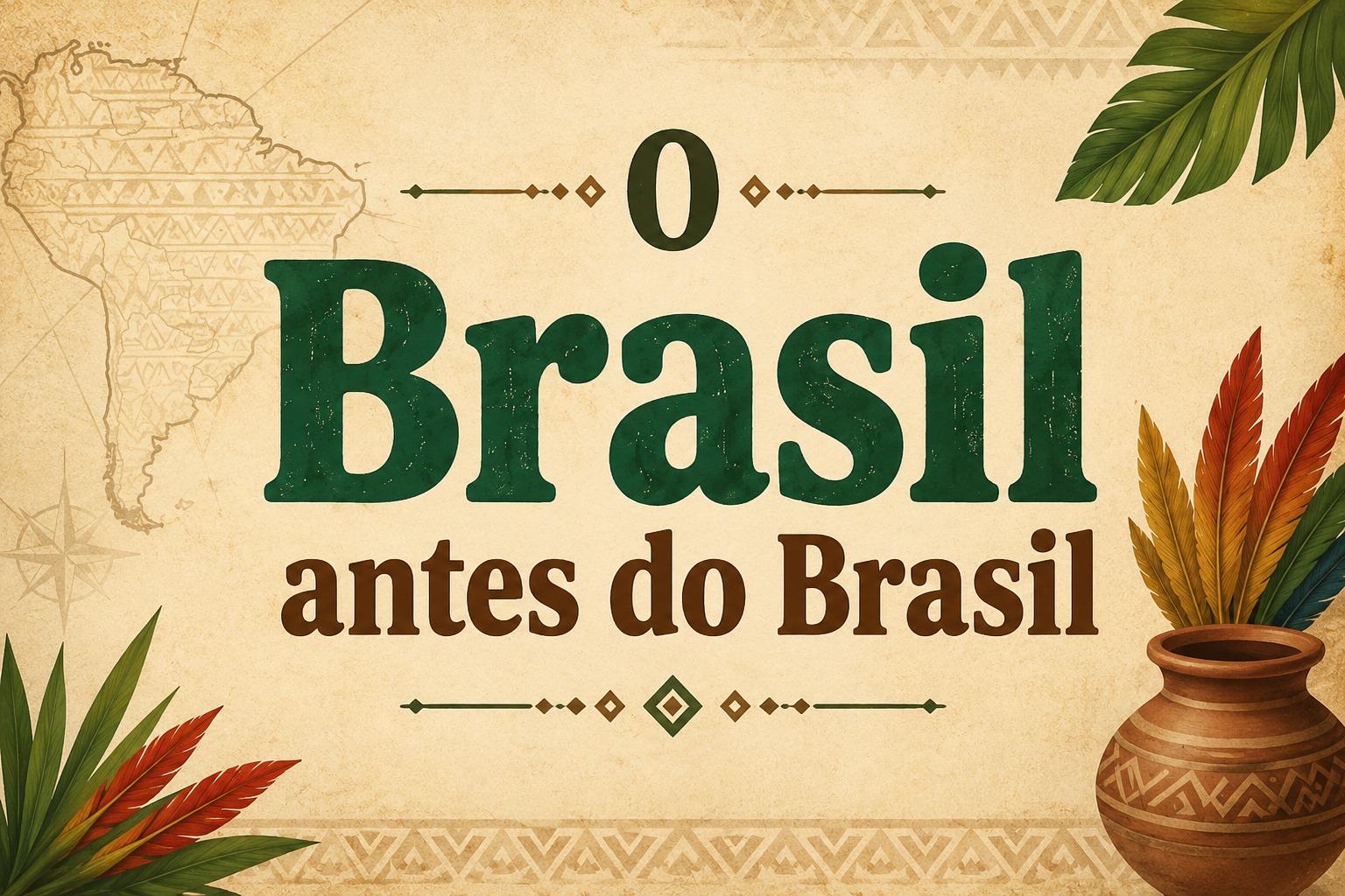 Quem vivia no Brasil antes da chegada dos portugueses?