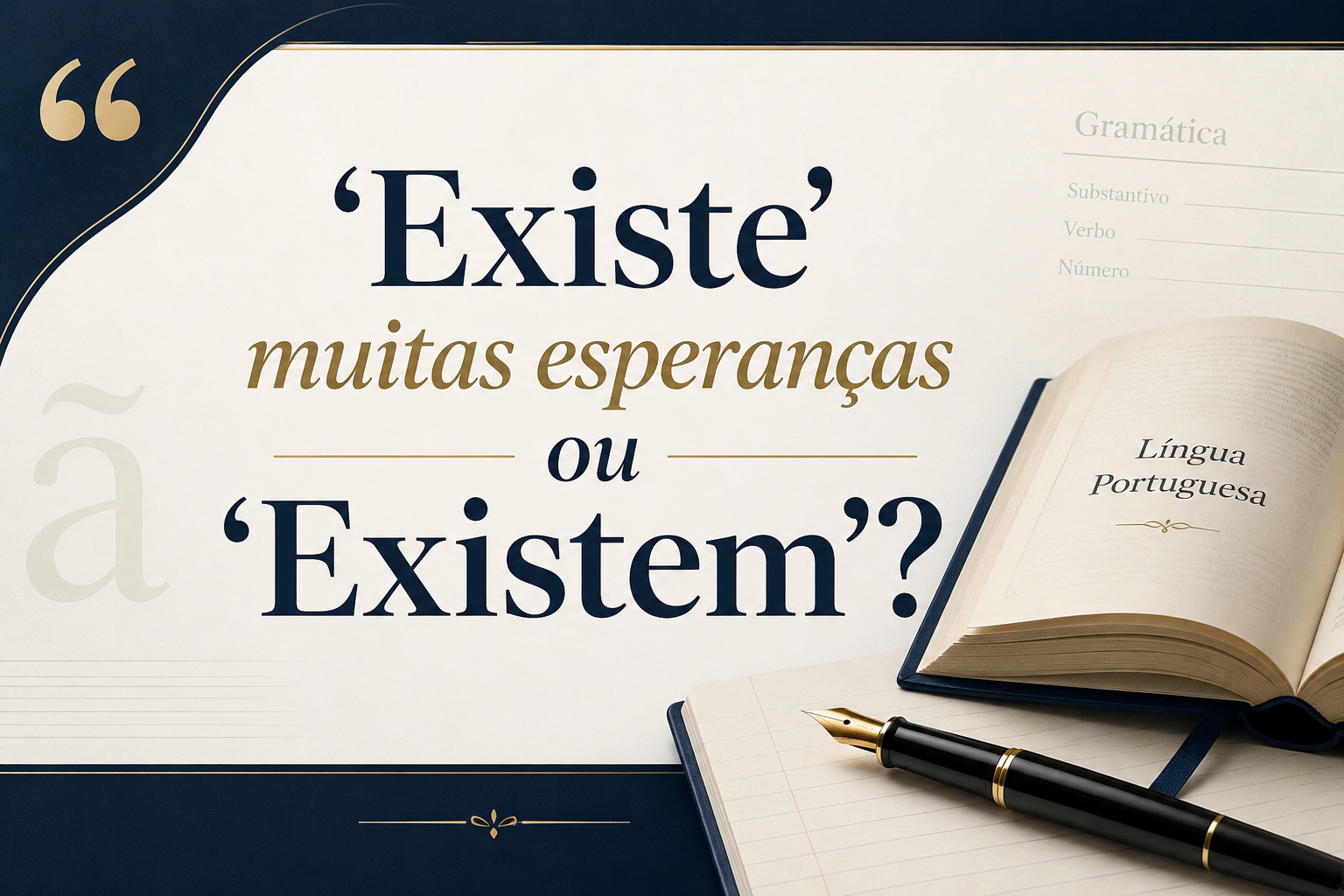 Existe muitas esperanças ou Existem muitas esperanças?