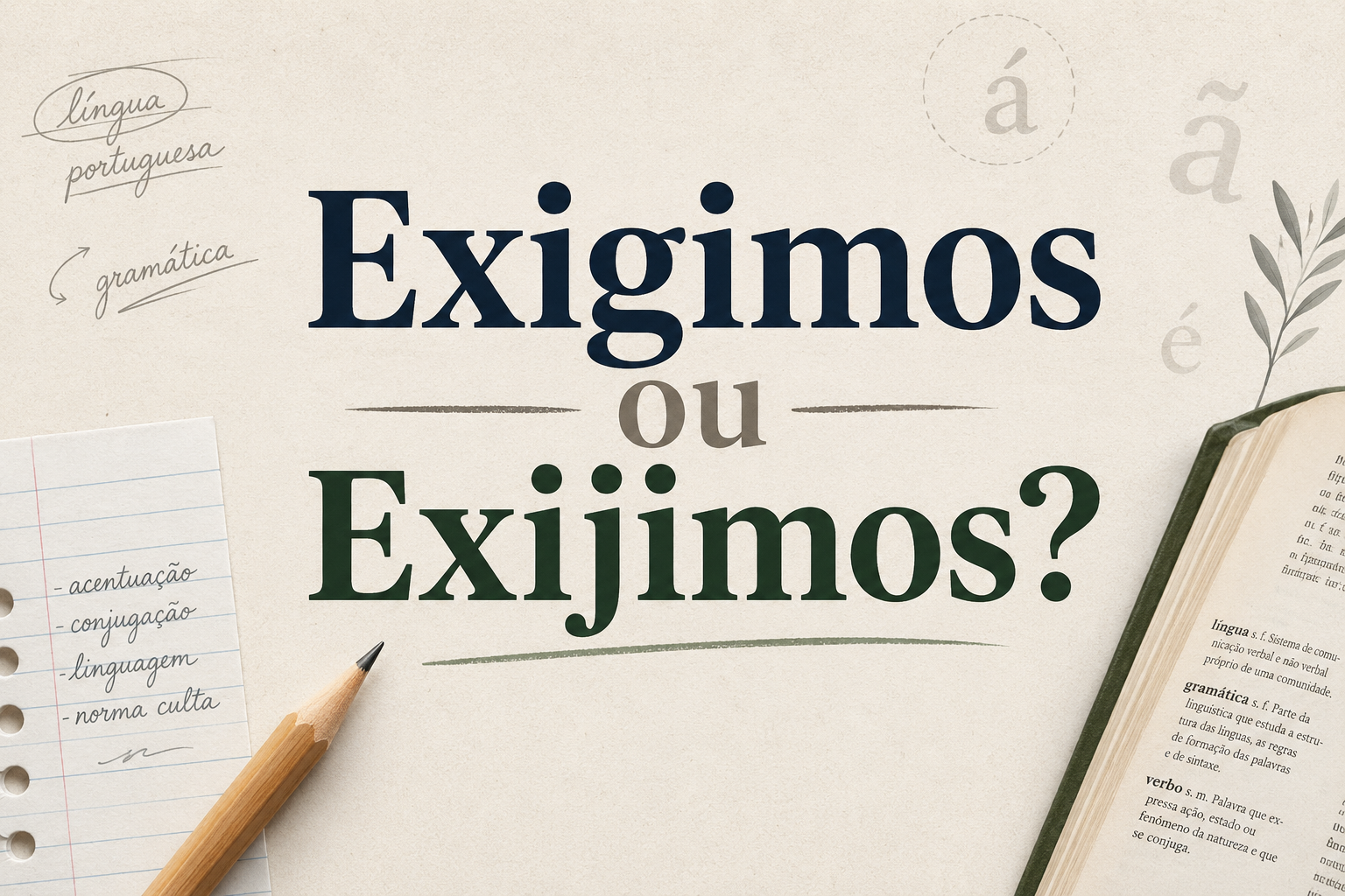Exigimos ou Exijimos: Qual a Forma Correta?