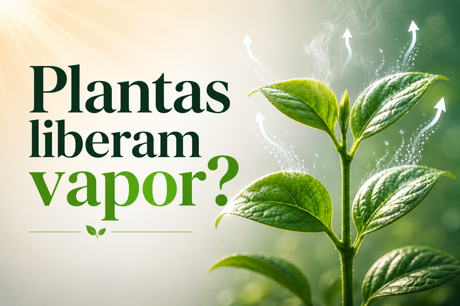 Qual Processo Faz as Plantas Liberarem Vapor de Água?