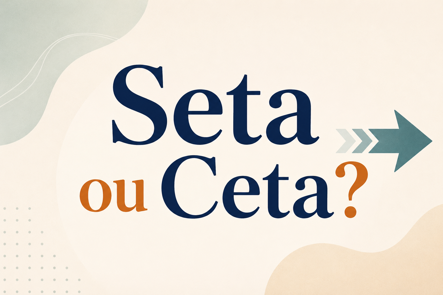 Seta ou Ceta: Qual a Forma Correta?